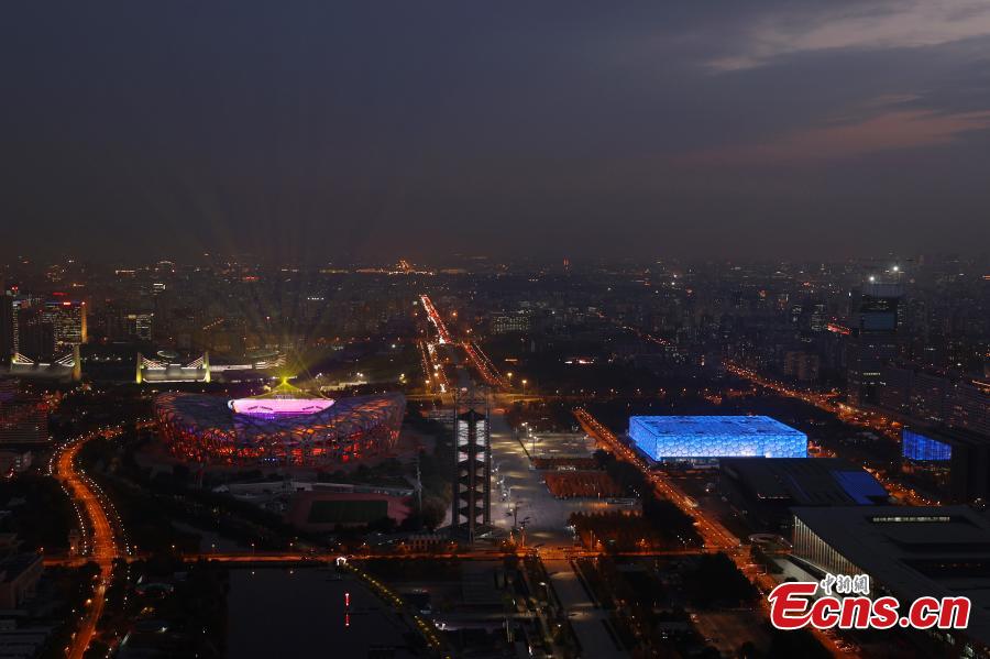 Venues for Beijing 2022 light up night sky