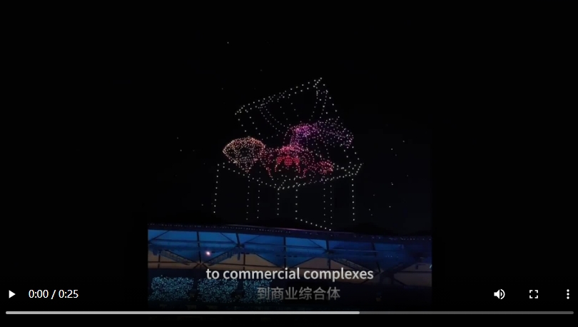 【大美广东】The drone light show at the Shenzhen Universiade Sports Center went viral ​深圳大运中心这场无人机表演刷屏了