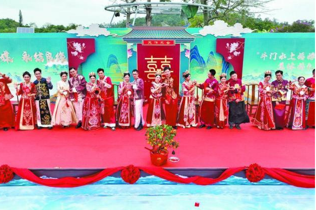 大美广东】On-water wedding in Doumen: the first item of the second batch of national intangible cultural heritage representative items in Zhuhai  珠海市首个国家级非遗项目——斗门水上婚嫁：婚礼流程丰富多彩 浪漫历史传承百年