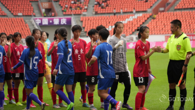 Guangdong team full of confidence in victory at U18 women's football finals of 15th National Games