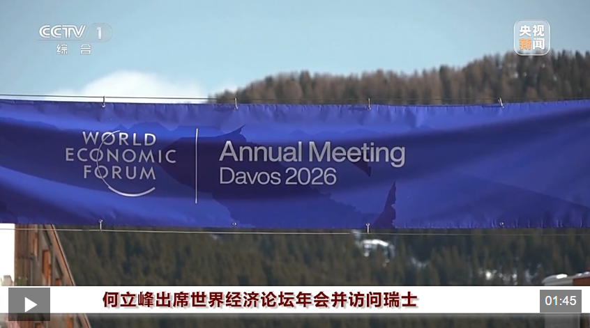视频丨何立峰出席世界经济论坛年会并访问瑞士