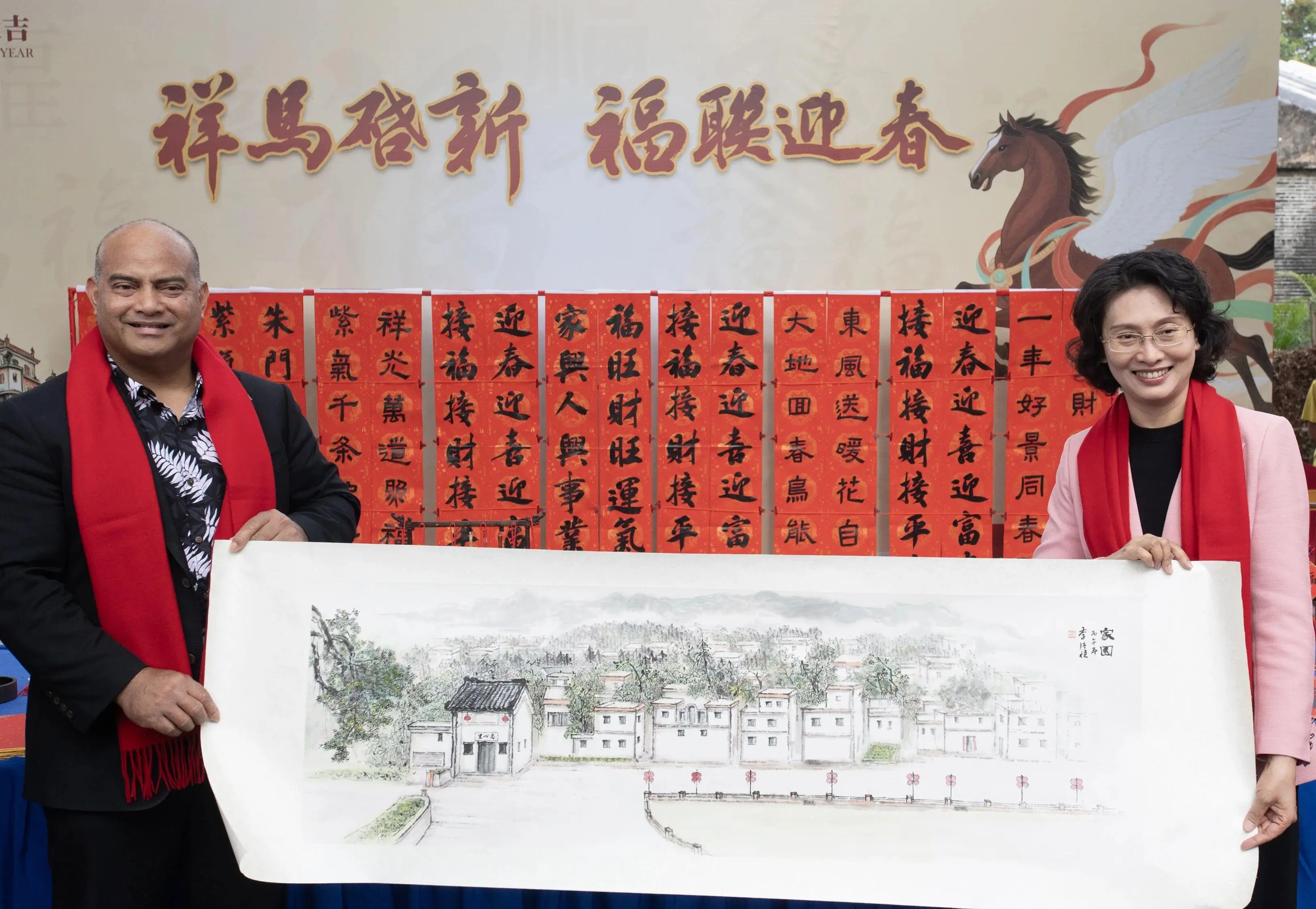 瑙鲁总统戴维·阿迪昂回江门过小年