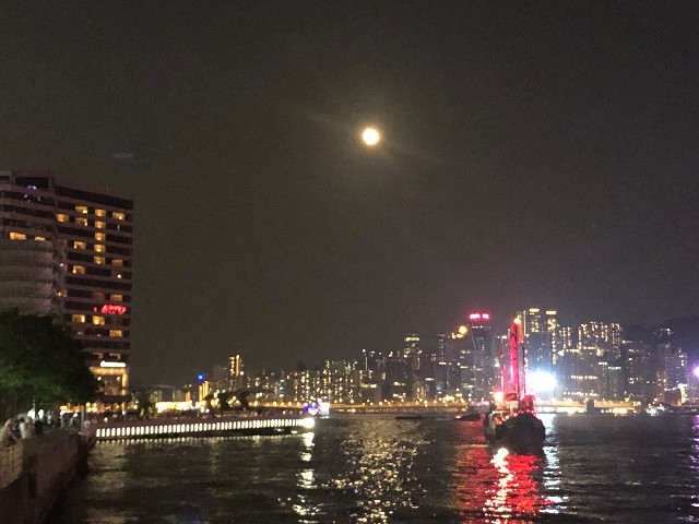 2019年的中秋月色在香港