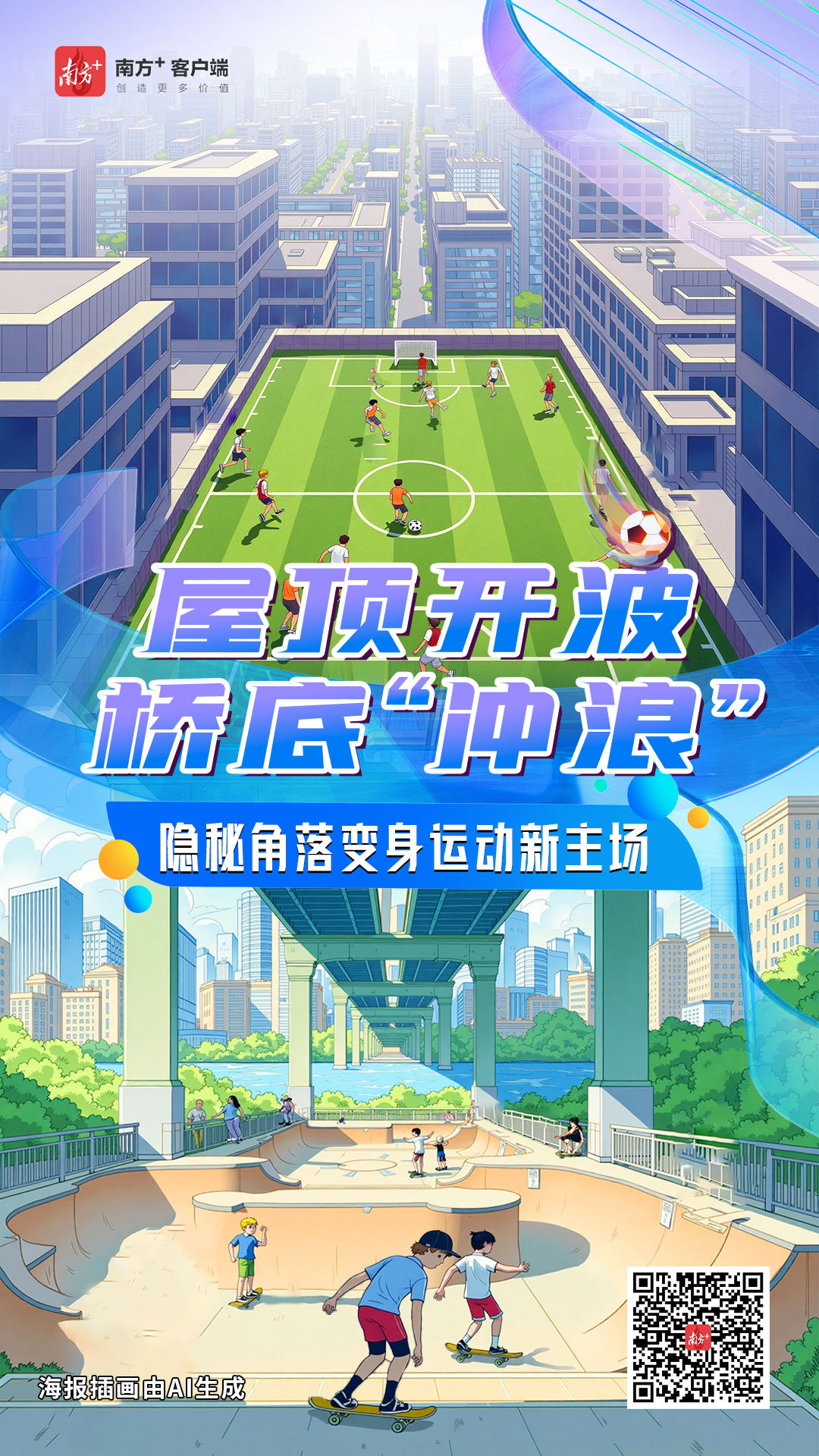 屋顶开波，桥底“冲浪”！隐秘角落变身运动新主场