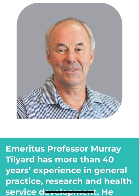 My Dearest New Zealand Friend, Emeritus Professor Murray Tilyard He is from Heaven