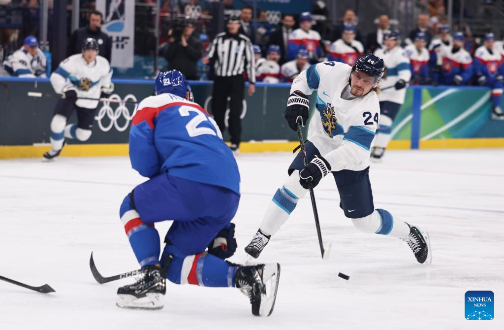 Slovakia shocks defending champion Finland in Olympic men's ice hockey